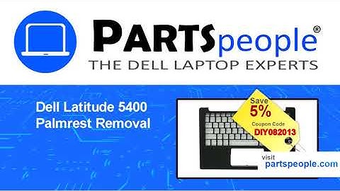 Dell Latitude 5400 (P98G001) Palmrest How-To Video Tutorial