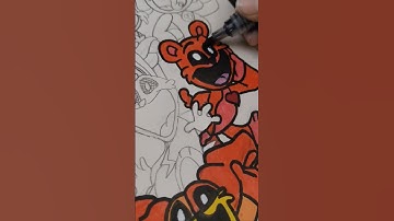 Drawing Bobby Bearhug From Poppy Playtime Ch3 💯#poppyplaytime #bobbybearhuggy#fyp#shorts