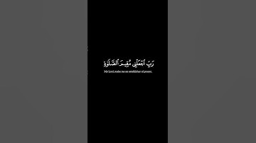{رَبِّ ٱجۡعَلۡنِی مُقِیمَ ٱلصَّلَوٰةِ} محمد صديق المنشاوي|#سورة_إبراهيم #كرومات_قرآن
