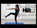 14 MINUTES Hiit full body workout for beginners at home no equipment.
