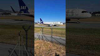 SAS A20N @ SZG Airport