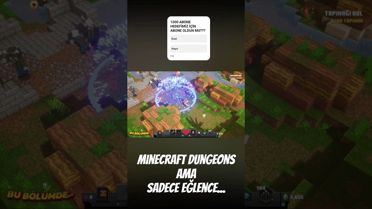 MİNECRAFT DUNGEONS AMA SADECE EĞLENCE.. 