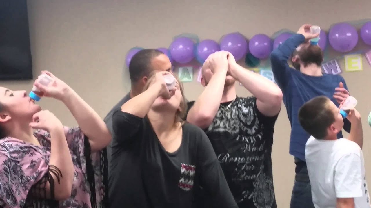 Baby Shower Bottle Chug Game YouTube