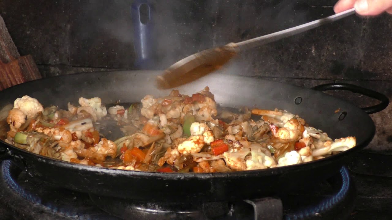 PAELLA DE VERDURAS Y BACALAO YouTube