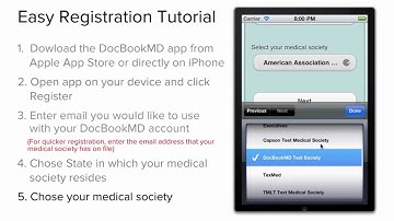 How to Register DocBookMD for your iPhone and iPad