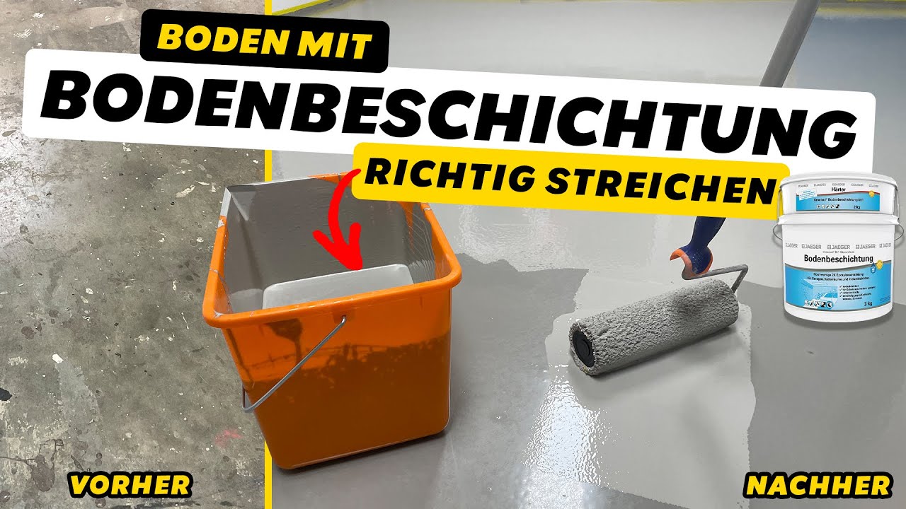 Garagenboden neu beschichten (Anleitung) - Schritt für Schritt erklärt vom Malermeister