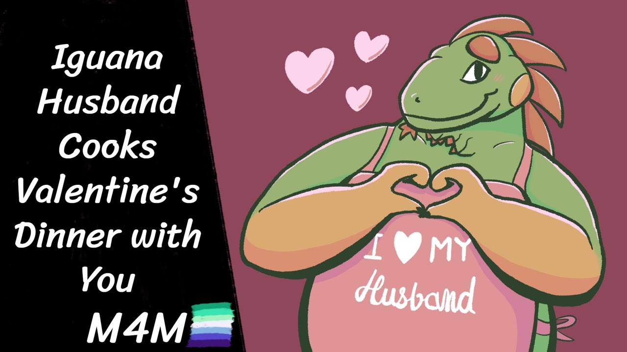 M4M Furry ASMR - Iguana Husband Cooks Valentine's Dinner with You (Cooking) (Cute)