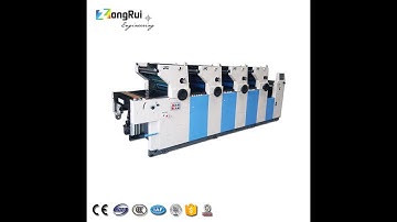 4 COLOR OFFSET PRINTING MACHINE NON WOVEN BAG PRINTING ZONGRUI