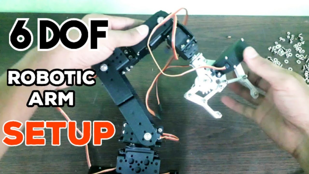 6 DOF Manipulator Aluminium Robotic ARM Assembly || Engineer's Butty ...