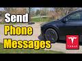 How to use Phone to Send Messages in Tesla Vehicle - Easy Tutorial
