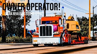 How to Transport a Excavator - Cummins ISX Straight Pipe Jake Brake - American Truck Simulator