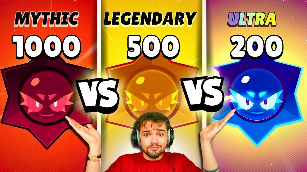 1000 MITICI vs 500 LEGGENDARI vs 200 ULTRA su BRAWL STARS