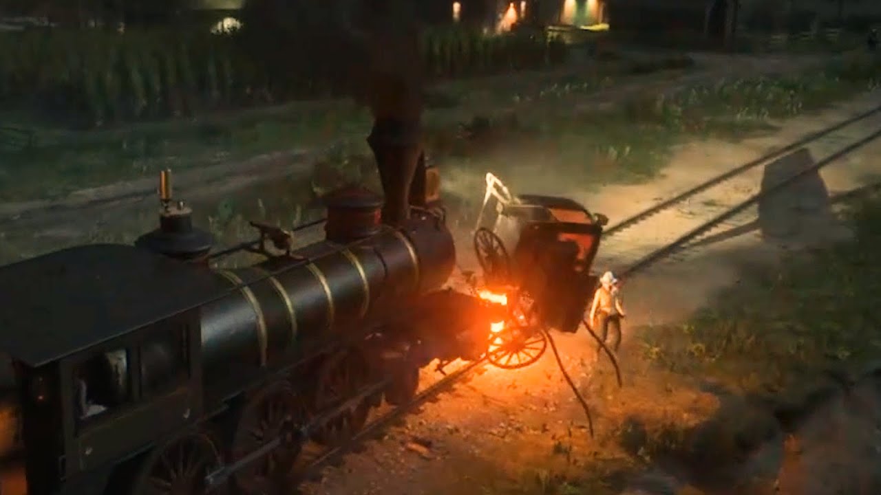 Exploding Carriage 【碧血狂殺2】開火車撞全力衝刺的馬車,為什麼會爆炸? | Red Dead Redemption 2 Carriages can ...