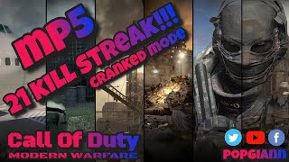 21-0 kill streak with MP5! call of duty Modern Warfare