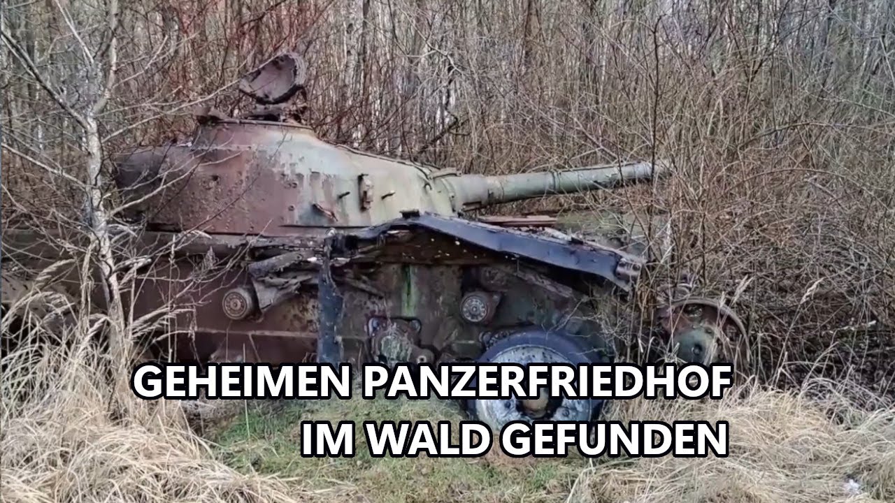 😱 GEHEIMEN PANZERFRIEDHOF IM WALD GEFUNDEN