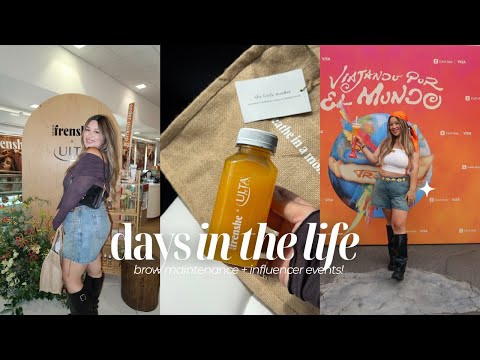 VLOG | brow maintenance + meeting Ashley Tisdale + influencer events!