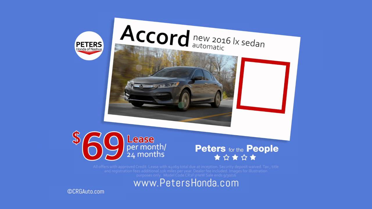 New Honda Accord Lease Deals Nashua New Hampshire YouTube