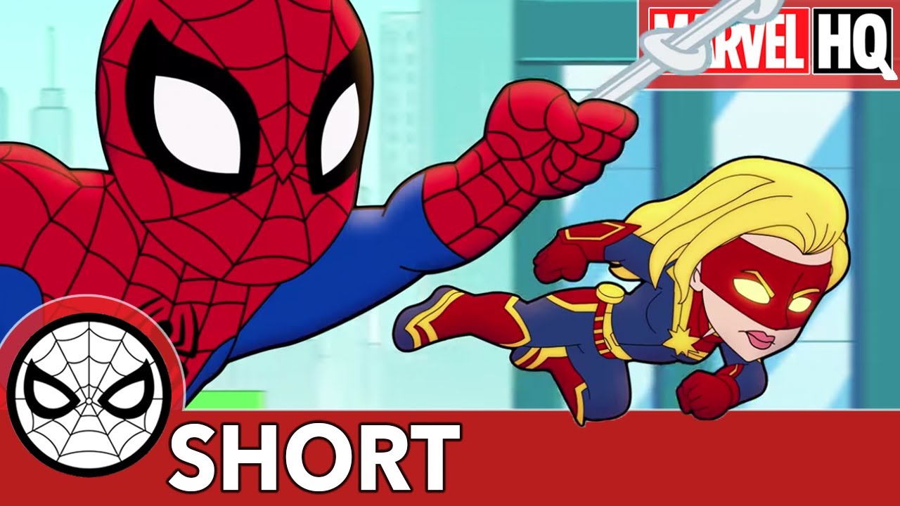 Spidey & Captain Marvel Fight... Slime?! | Marvel Super Hero Adventures -  It's An Alien! | SHORT - YouTube