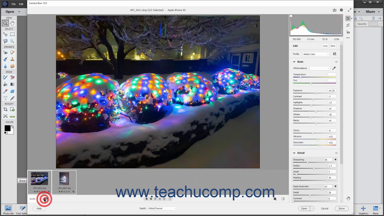 Photoshop Elements 2021 Tutorial Using the Filmstrip Adobe Training ...