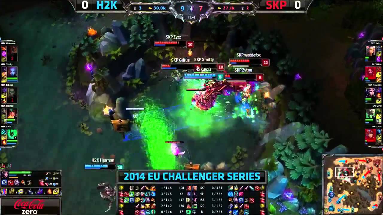 H2k-Gaming (ex-Cloud 9 Eclipse) vs SK Gaming Prime | Game 1 QuarterFinals EU Challenger Summer 2014