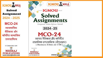 😱MCO-24 (Hindi Medium) (M.Com) IGNOU Solved Assignment | Full Question-by-Question Explanation