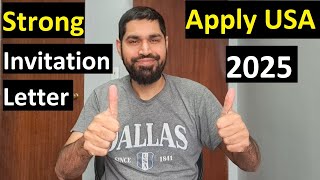 Apply United States of America Visa with Strong Invitation letter 2025