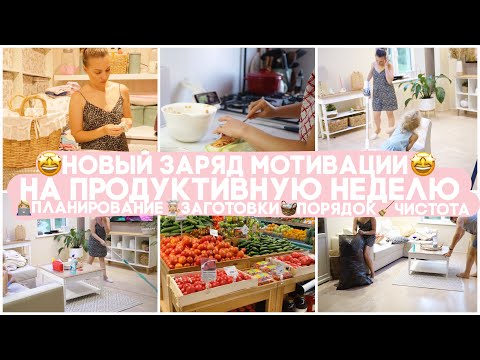 🐝 ЗАРЯЖАЮ МОТИВАЦИЕЙ НА ПРОДУКТИВНУЮ НЕДЕЛЮ 👩🏼‍🍳 ЗАГОТОВКИ 👩🏼‍💻 ПЛАНИРОВАНИЕ ЧИСТОТА ПОРЯДОК