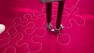 Free motion quilting Stippling