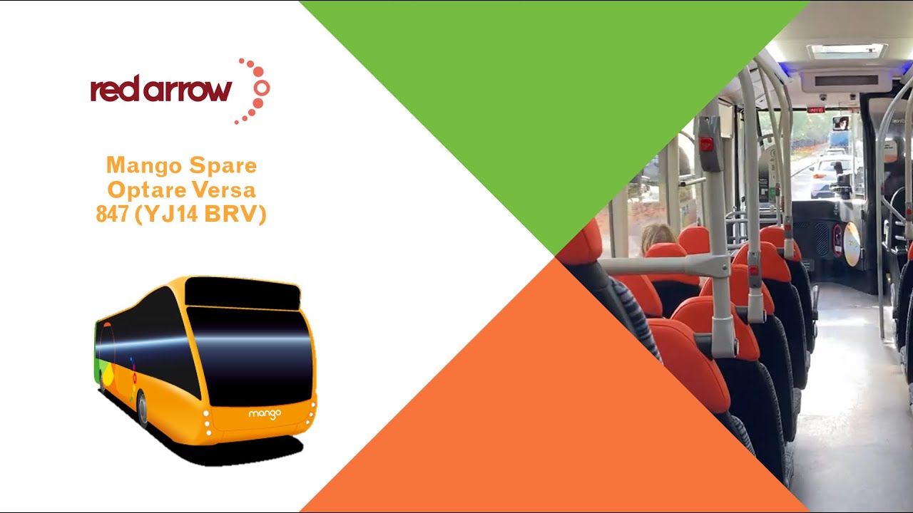 FULL JOURNEY Trent Barton Mango Spare Optare Versa [847 YJ14 BRV