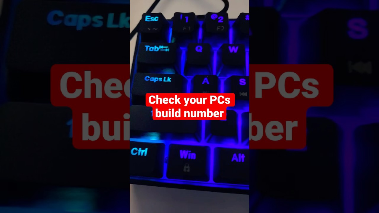 How to find Windows PC Build Number Version
