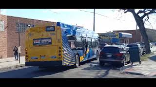 MTA Bus: 2023 New Flyer XD40 #9285 on the Q47 departing Calamus Ave/69th st