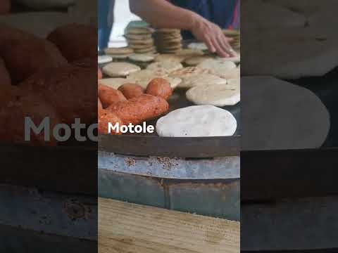 eating molote, bocol, and zacahuil at the market