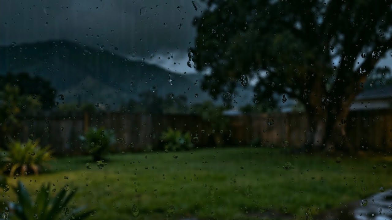 Slow Nihgt Rain Outside the Window - Cozy Ambience for Fast Sleep