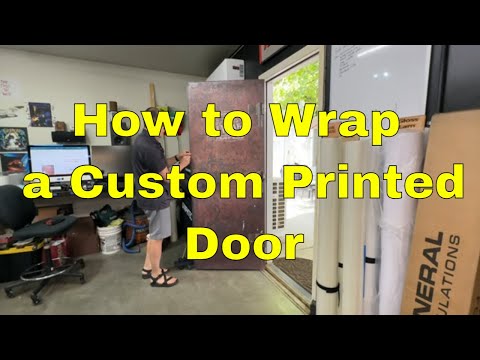 From Ordinary to Extraordinary: Elevate Your Door with Custom Vinyl Print Wrapping