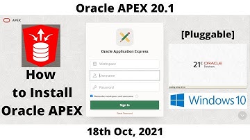 How to Install Oracle APEX 20.1 | DB 21c | Pluggable | Windows 10