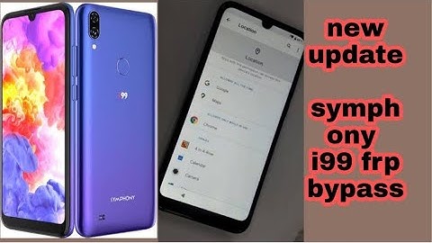 Symphony i99 frp bypass & symphony i99 frp #sm #i99 google account bypass & new tips update 2022