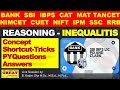 INEQUALITIES| REASONING | BANK EXAM | SBI | IBPS | SHORT CUT TRICKS | PYQ | The GREAT Academy