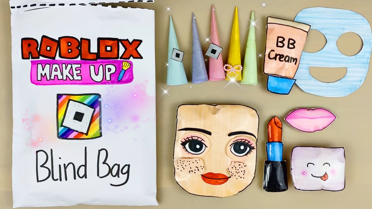 🥰paper diy🥰/Blind bag paper/Roblox Makeup/ASMR opening blind bag 