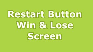 How to make a 3D / 2D game | Unity 2017 Tutorial Part 6: Win & Lose Screen & Restart Button