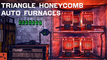Rust - Building 6x AUTOMATED Electric Furnaces in a Triangle Honeycomb - Step-by-Step Guide