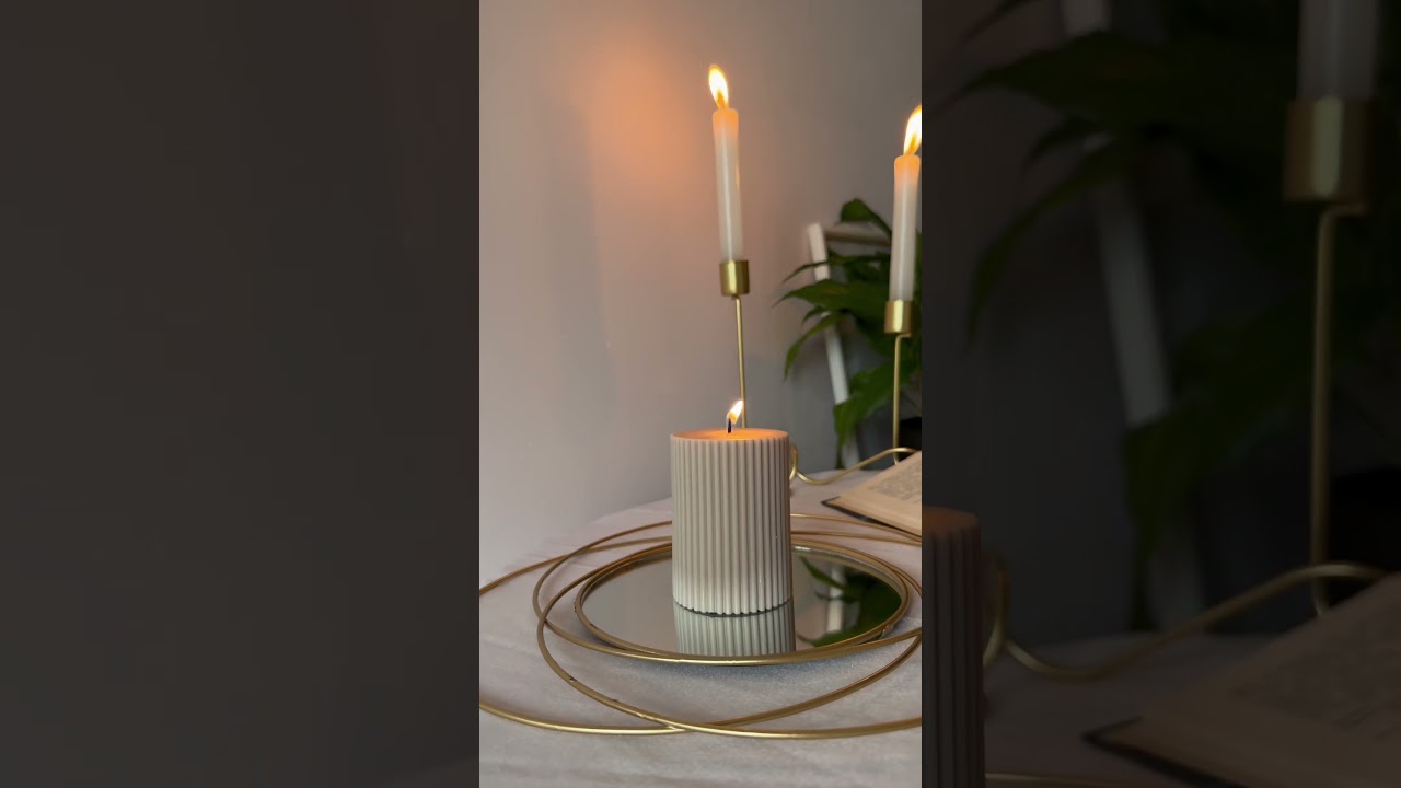 Свеча «Столбик»из соевого воска бренд Themoodnude