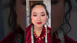 Nepali Bride Makeup Transformation✨ #shorts
