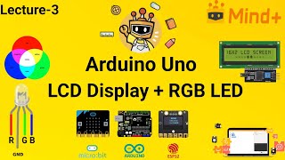 Mind+ RGB LED Control with LCD Display using Arduino Uno | Beginner Tutorial