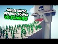 MELEE UNITS DEFENDS TOWER Vs ZOMBIES - TABS - Totally Accurate Battle Simulator