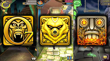 Temple Run Oz Vs Spirit Run Vs Temple Run 2 Volcano Island - Endless Run Game Play Android