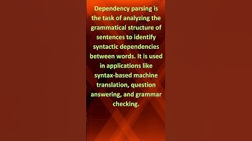 Dependency Parsing
