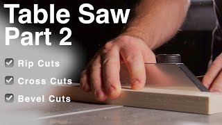 Using A Table Saw for Beginners | Cutting