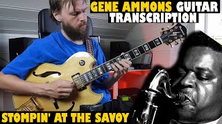GENE AMMONS solo on Stompin' At The Savoy - GUITAR TRANSCRIPTION!