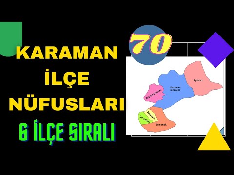 Karaman Nüfusu  - Karaman İlçe Nüfusları - Karaman Nüfusu Ne Kadar? Ermenek Nüfusu