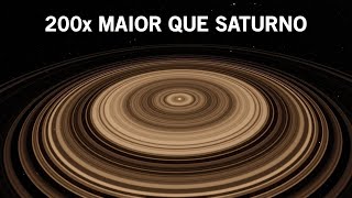 This gigantic planet has rings 200 times larger than Saturn's!